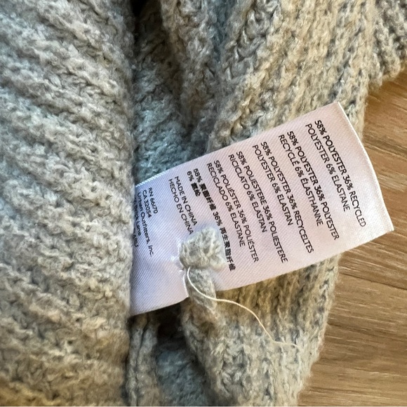 Pilcro Anthropologie Light Gray Cowl Neck Sweater Women’s M turtleneck - Picture 9 of 9